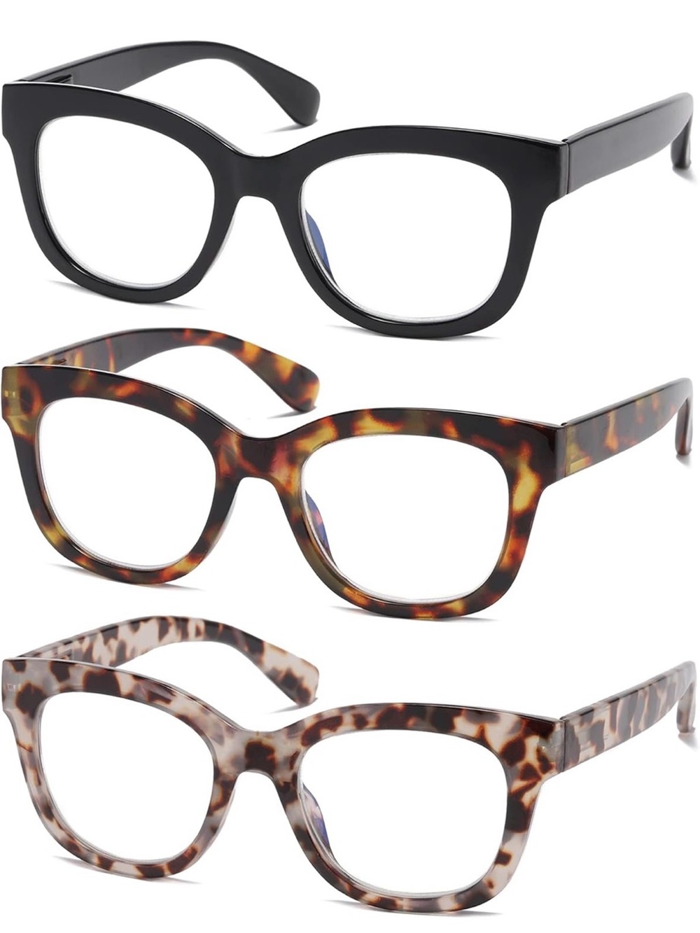 Classic Women's Cat-Eye Reading glasses +1.25 (3pack)